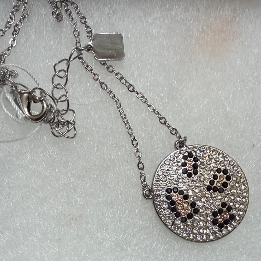 Elegant Silver and Black Pendant Necklace